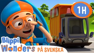 Blippi Svenska  Sopbil  pedagogiska videor för barn [upl. by Eenat974]