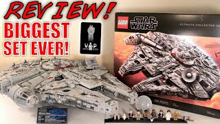 LEGO Star Wars 75192 UCS MILLENNIUM FALCON Review  BIGGEST LEGO SET EVER  INCREDIBLE [upl. by Layod]