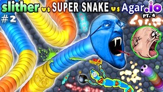 SLITHERio 2 vs AGARio 4 vs SUPER SNAKEio 1 FGTEEV Duddy Plays amp Ranks All 3 Favorite [upl. by Nnaxor508]