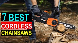 Best Cordless Chainsaw 2024  Top 5 Cordless Electric Chainsaw Reviews [upl. by Seften933]