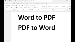 Word to PDF File Convert Bangla Tutorial  PDF File কিভাবে তৈরি করা যায় How to Convert Word to PDF [upl. by Kcitrap]