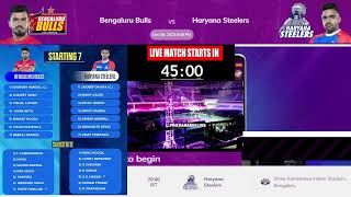 PKL Live  Pro Kabaddi 2023 Live  Bengaluru Bulls vs Haryana Steelers Live BLR vs HAR Live [upl. by Nylrad825]