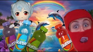 Trying Skittles Drinks Review and TierList [upl. by Newman]