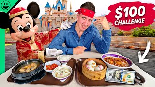 100 Disney Food Challenge in Hong Kong Most Expensive Food in Asia [upl. by Fernandes]