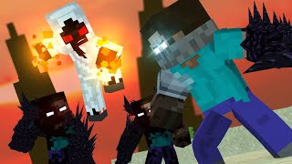 ♪ quotMY WAYquot SashaMT Animations Minecraft Music Video ♪ Herobrine VS Entity 303 Montage [upl. by Brinson]