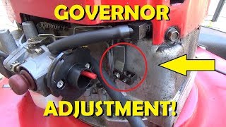 How to Adjust RPM on Mower w No Carb Adjustments [upl. by Specht534]