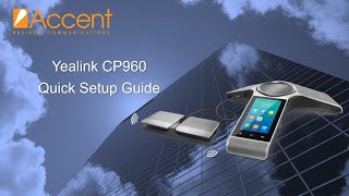 Yealink CP960 Conference Phone Quick Setup Guide [upl. by Ellehsor]