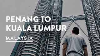 PETRONAS TWIN TOWERS FACTS  PENANG TO KUALA LUMPUR FLIGHT  Malaysia Travel Vlog 090 2017 [upl. by Eet]