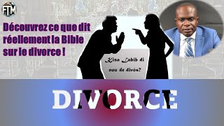 Part 2 Divorce selon la Bible  decouvrez ce que dit la Bible sur le Divorce Pasteur Frantz Belotte [upl. by Matilda]