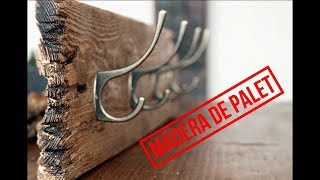 ▶️ Cómo Hacer Perchero de Madera de Palet 💡 Wooden Hanger [upl. by Danica467]