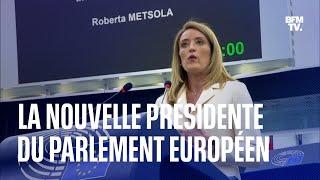 Qui est Roberta Metsola la nouvelle présidente du Parlement européen [upl. by Kendrah]