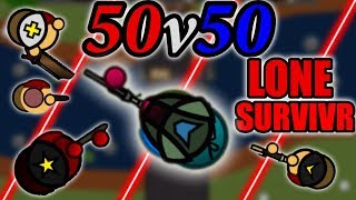 NEW LONE SURVIVR  MARKSMAN IN 50V50 MODE  SURVIVIO [upl. by Neneek]