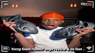 Addias Yeezy foam runner onyx 2024 review amp on foot [upl. by Gairc]