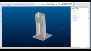 ProE tutorial How to use Welding in ProENGINEER [upl. by Primavera]