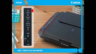 Canon PIXMA Ink Efficient E470 How to connect printer to WiFi network [upl. by Mungam]