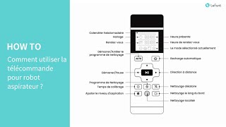 Comment utiliser la télécommande pour robot aspirateur [upl. by Zzabahs]