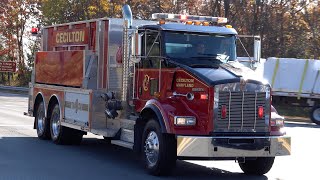 Cecilton Volunteer Fire Company Tanker 1 Responding [upl. by Colner]