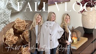 FALL VLOG  Herbst Fashion Haul Deko amp Rezepte  theglazedblonde [upl. by Woodrow566]