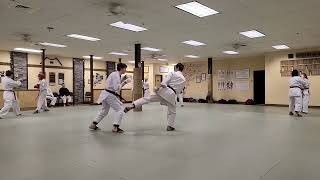 Sparring at Authentic Karate Training Center 217 [upl. by Tor]