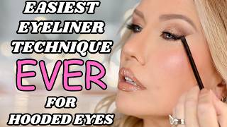 HOODED EYES The REVERSE WINGED LINER Technique Will Change Your Life [upl. by Enram]