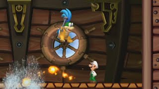 New Super Luigi U 100  Walkthrough  World 3 Sparkling Waters [upl. by Notsnhoj]