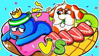 HOO DOO RAINBOW  Turning the Tide HOO DOO Helps BLUE Shed the FAST FOOD  Hoo Doo Animation [upl. by Ecirtnuahs]