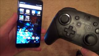 Connecting the Nintendo Switch PRO CONTROLLER to Android Mobile Cell PHONE [upl. by Belding504]