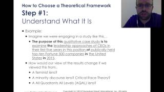 How to Choose a Theoretical Framework for My Dissertation [upl. by Tito]