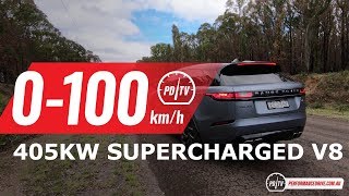 2020 Range Rover Velar SVAutobiography Dynamic V8 0100kmh amp engine sound [upl. by Eidua]