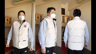 Canada Goose Freestyle Vest Try on Review [upl. by Lebasiram]