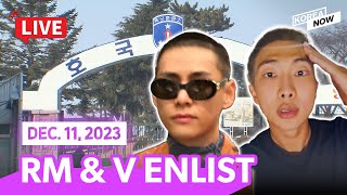 FULL VERENG SUB 💜BTS💜 RM amp V enlist in S Korean Army [upl. by Cathlene40]