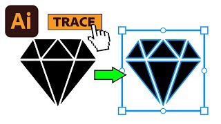 How To Auto Trace Anything in Illustrator  2 Min Tutorial [upl. by Eedoj221]