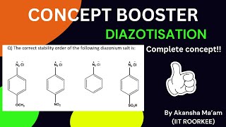 DIAZOTISATION II PYQ II Organic chemistry II GOC chemistry jee neet neet2024 goc iitjam exam [upl. by Azial583]