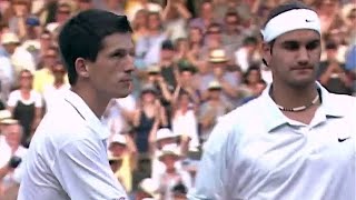 Roger Federer vs Tim Henman 2001 Wimbledon QF Highlights [upl. by Gay]