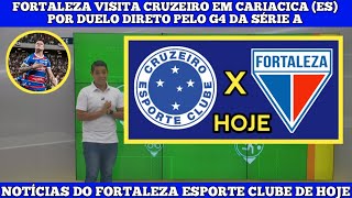 FORTALEZA VISITA CRUZEIRO EM CARIACICA ES POR DUELO DIRETO PELO G4 DA SÉRIE A [upl. by Lavinie]