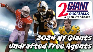 Unveiling The Hidden Gems NY Giants Undrafted Free Agents Of 2024 [upl. by Arie]