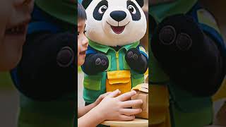 The boy forest panda meat friendship full story boy panda friendship pinkpanda story [upl. by Hinch652]