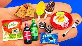 14 MINIATURE FOOD amp THINGS IDEAS TO DIY IN 5 MINUTE CRAFTS [upl. by Ettenna]