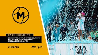 Entrega del trofeo a Iga Swiatek Ganadora del MUTUA MADRID OPEN 2024  CEREMONIA Final WTA [upl. by Licec]