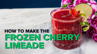 How to Make The Frozen Cherry Limeade Cocktail Recipe [upl. by Kudva]