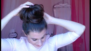 Hair tutorial Come si usa la ciambella per fare lo chignon [upl. by Lomasi831]