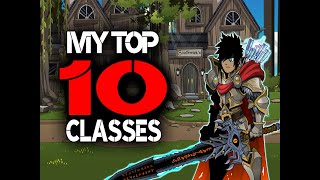 AQW My Top 10 Classes 2019 [upl. by Ciredec808]