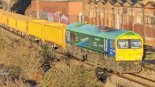 GBRf 66796 At RotherhamMasborough From Doncaster Up Decoy To Mountsorell Gbrf [upl. by Krystyna]