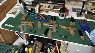 Glock 19X vs Baretta M9A4 vs Sig P320 M18 review All with threaded barrels [upl. by Marquez]