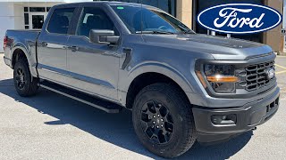 2024 Ford F150 STX FX4 201A 27L EcoBoost w Brake Controller Carbonized Grey Metallic WalkAround [upl. by Devi353]