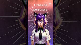 ficha de personaje escrituracreativa comoescribirunlibro fanfic [upl. by Thilde336]