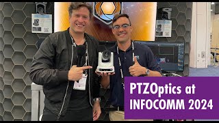 Overview of PTZOptics Hive and the Move SE AutoTracking Camera  InfoComm 2024 [upl. by Hollyanne]