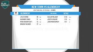 Cricket Tasmania Premier League  Mens 1st Grade  Round 24  New Town v Glenorchy  Day 1 [upl. by Herzen]