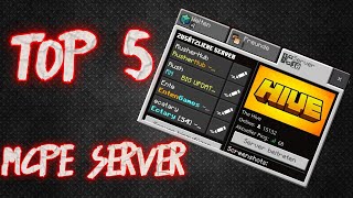 Top 5 Mcpe ServerRushnationRusherhubecataryHiveEntengames [upl. by Marceau]