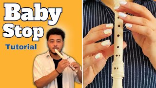 How to Play quot Baby Stopquot in 1 hour  Recorder Flute in Easy Steps [upl. by Anires]